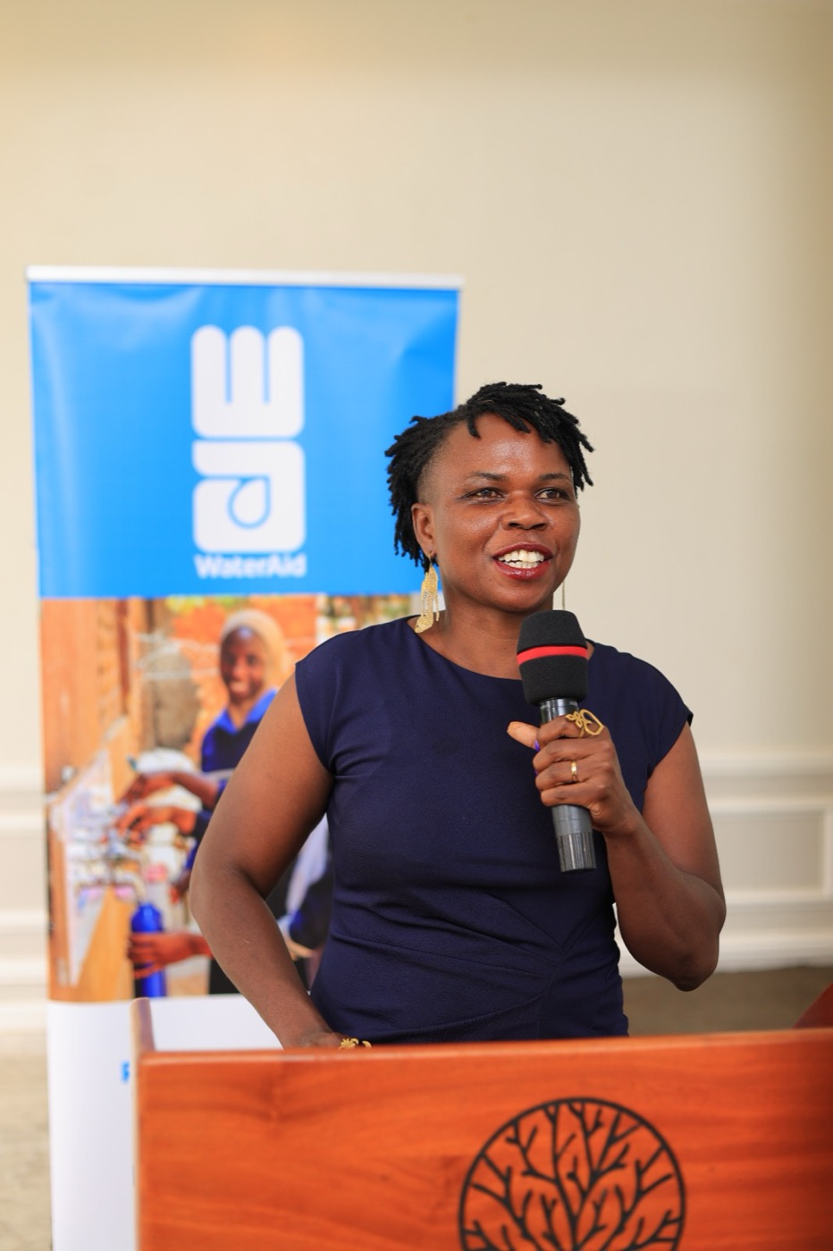 Speaker presenting at a professionally covered event